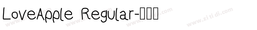 LoveApple Regular字体转换